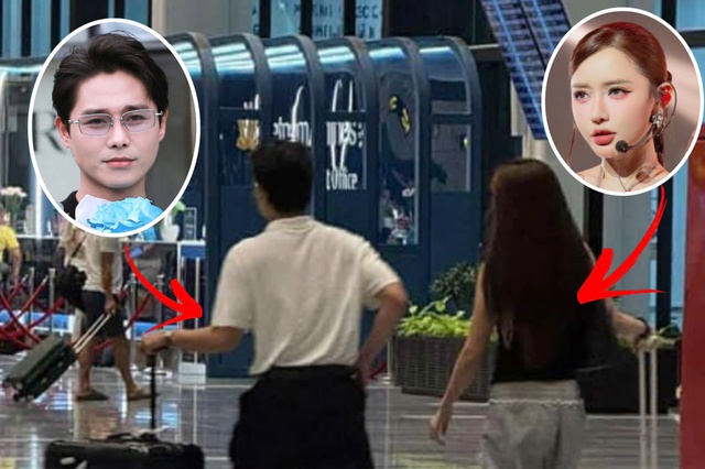 Không còn úp mở: Tăng Duy Tân - Bích Phương bị "tóm dính" kè kè bên nhau ở sân bay?- Ảnh 1.