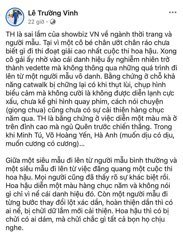 1 model kém nổi gọi Thanh Hằng là "sai lầm của showbiz Việt"- Ảnh 1.