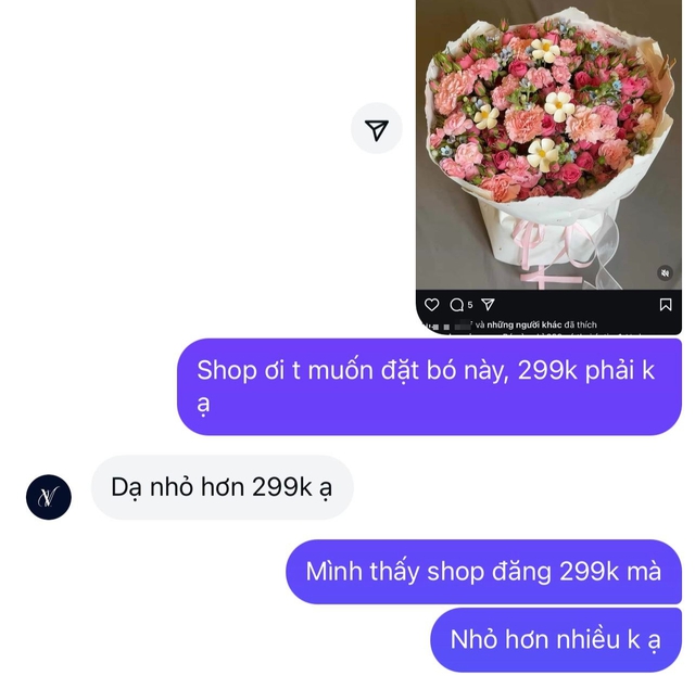 Khách ấm ức tố shop hoa tươi Hà Nội “treo đầu dê bán thịt chó”, còn bị shop block vì… bóc phốt đúng quá! - Ảnh 3.