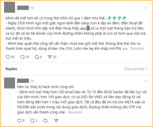Bạn trai Quỳnh Anh Shyn bị hack hết sạch tiền trong thẻ- Ảnh 2.