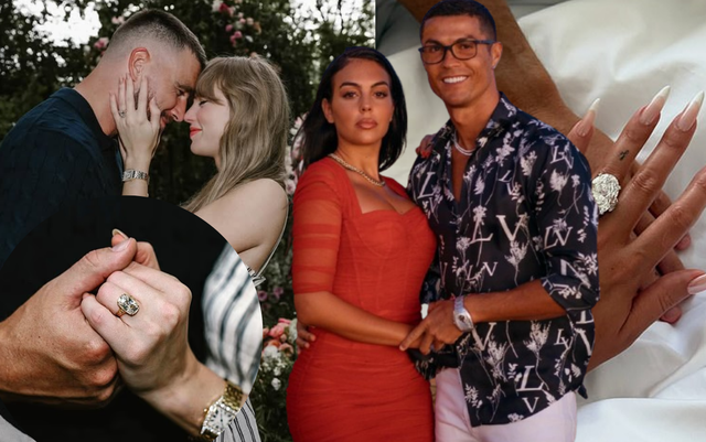 So kè Taylor Swift và bạn gái Ronaldo: Nhẫn đính hôn của ai đắt đỏ hơn?- Ảnh 1.