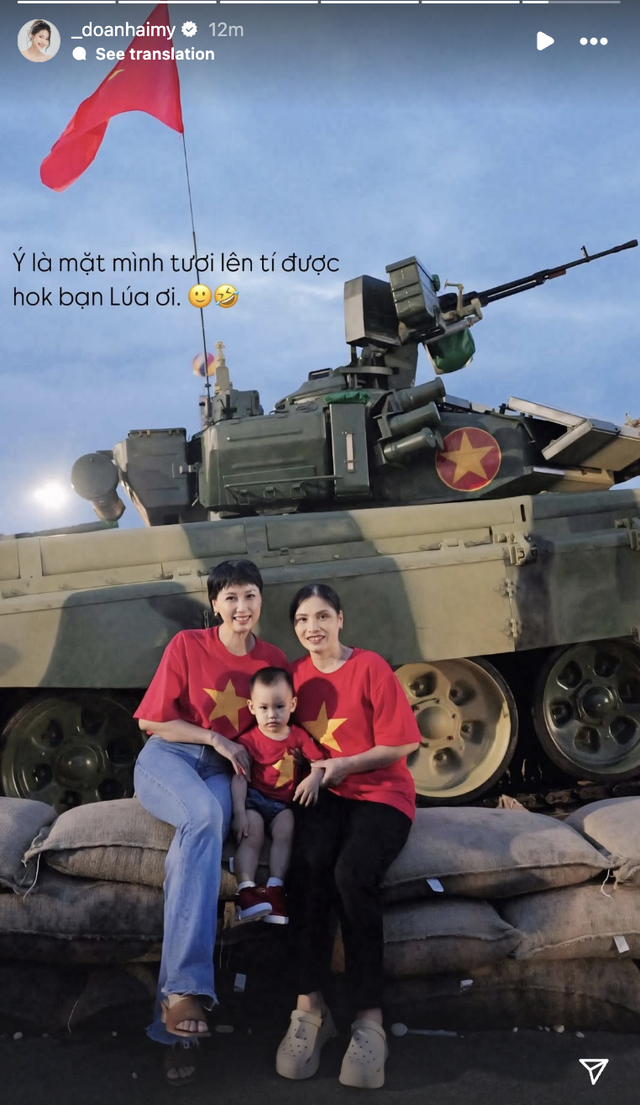 Doãn Hải My, Mai Hà Trang cùng hội hot WAGs diện đẹp, phủ đỏ trang cá nhân mừng A80: Yêu nước vô cùng!- Ảnh 4.