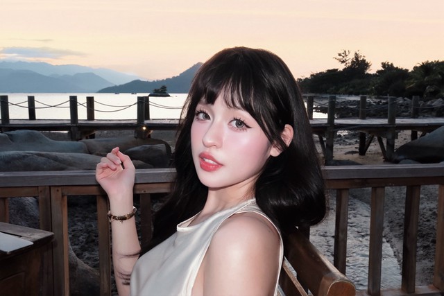 "Hot girl trứng rán" nhập trend búp bê, visual ngọt ngào, xinh lung linh- Ảnh 7.