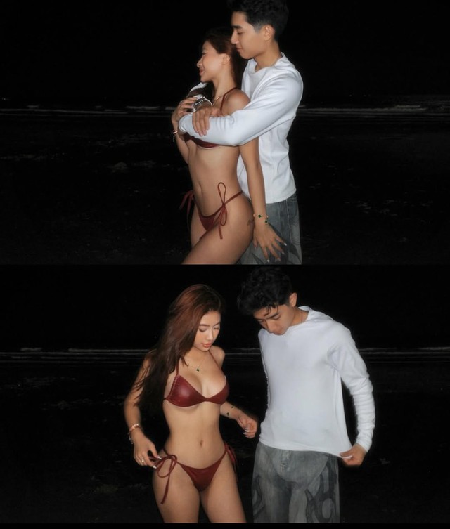 Louis Phạm diện bikini đỏ bốc lửa, body "cháy" hơn cả thời tiết mùa hè, tình tứ bên bạn trai Việt kiều- Ảnh 6.