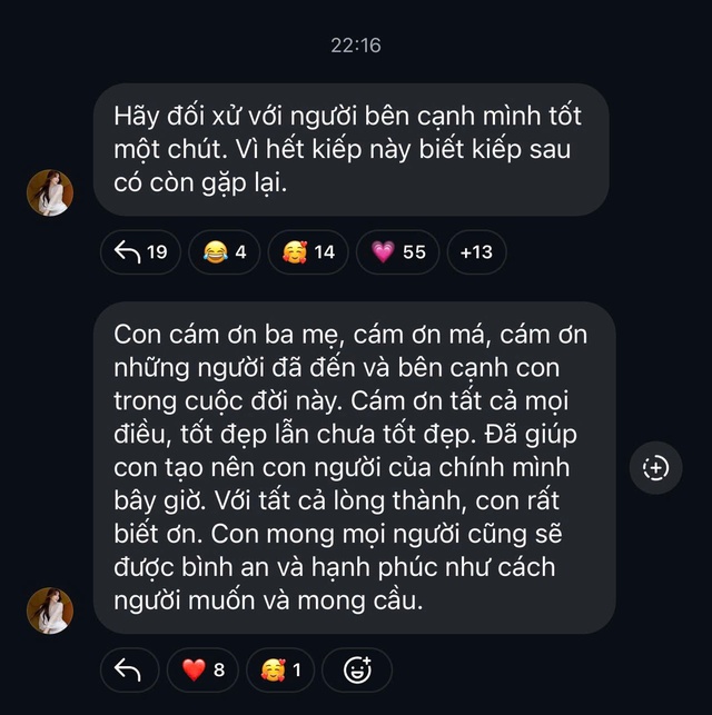 Thúy Ngân lên tiếng giữa tin toang với bạn trai nam thần màn ảnh: "Hãy đối xử với người bên cạnh tốt 1 chút!"- Ảnh 2.