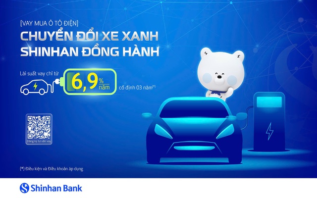 Ngân hàng Shinhan ưu đãi gói vay mua xe điện – Đồng hành cùng lối sống xanh- Ảnh 1.