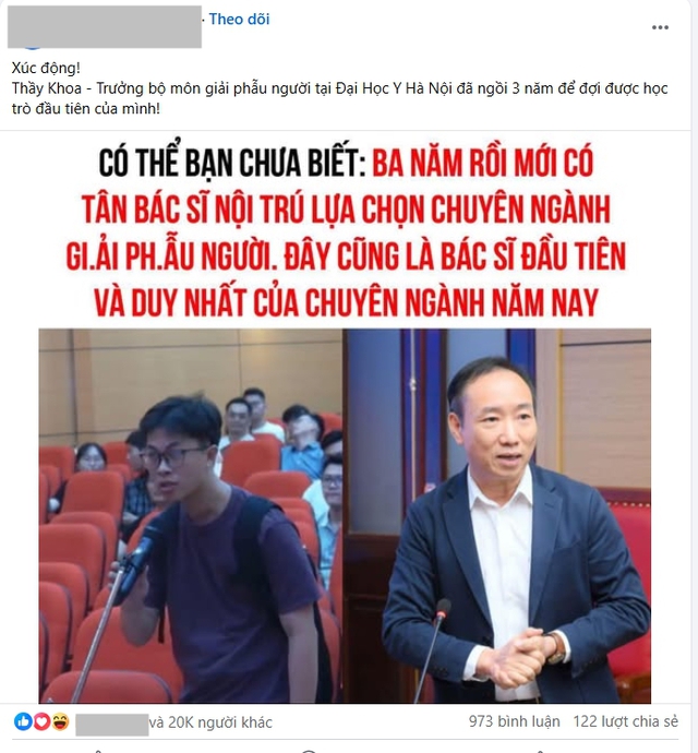 Bác tin "ngành giải phẫu người 3 năm mới có 1 bác sĩ nội trú chọn, thầy không chuẩn bị hoa thì trúng sít rịt"- Ảnh 2.