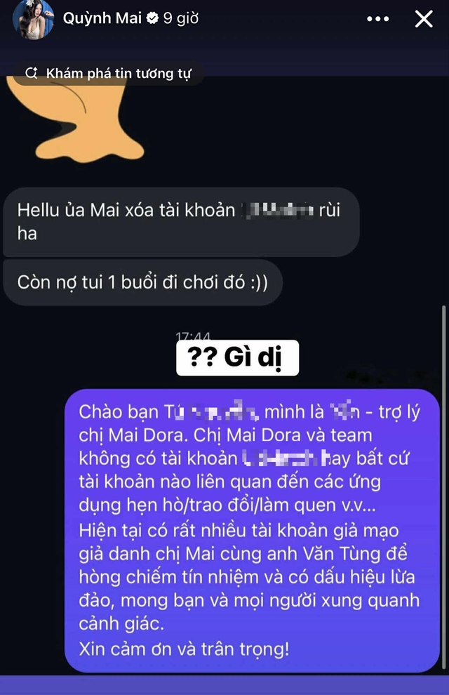 Fan nam được Mai Dora hứa gặp gỡ trên ứng dụng hẹn hò, tìm đến chính chủ "đòi nợ"- Ảnh 2.