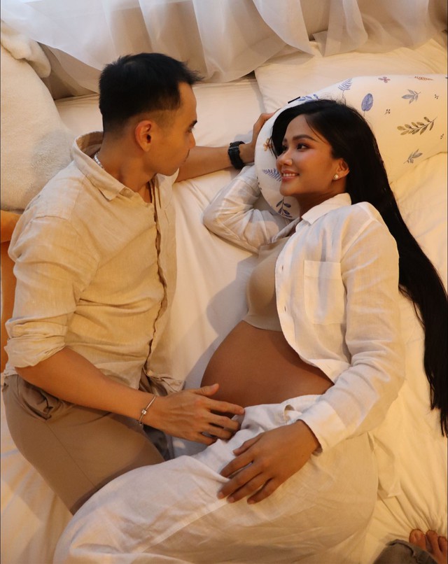 Hoa hậu H'Hen Niê cuối thai kỳ: Visual vẫn nét căng, chồng có hành động top 1 "nuông chiều" vợ- Ảnh 1.