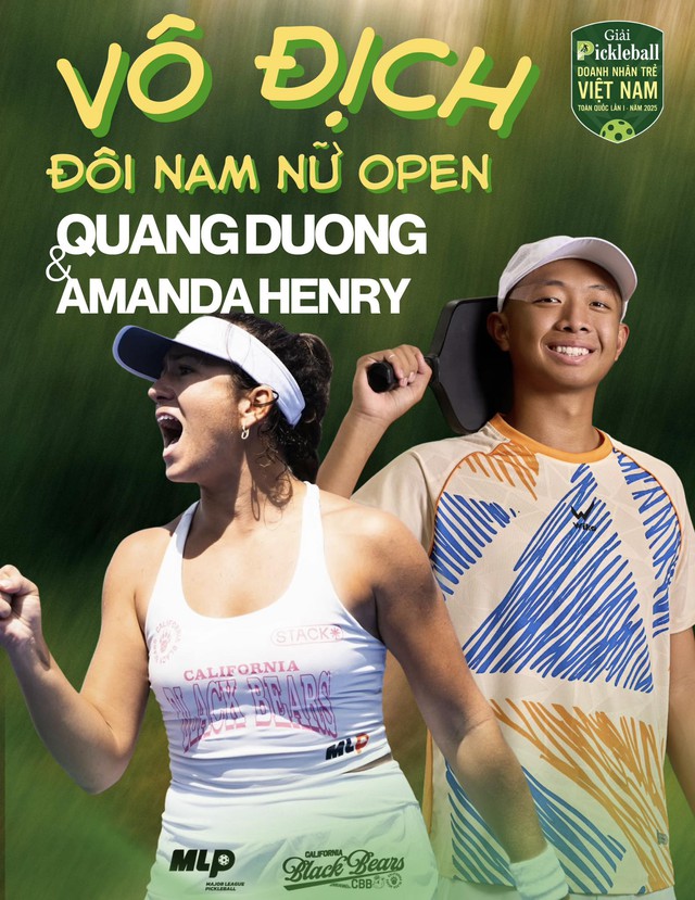 Quang Dương "out trình", lên ngôi vô địch Giải Pickleball Doanh nhân Trẻ Việt Nam- Ảnh 1.