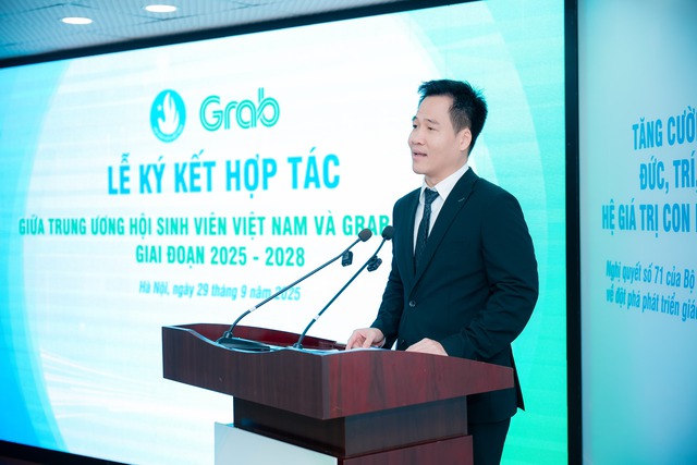 Trung ương Hội Sinh viên Việt Nam và Grab Việt Nam hợp tác nâng cao kỹ năng chuyển đổi số cho thanh niên- Ảnh 1.