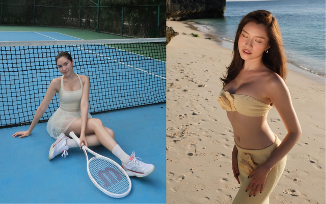 Nữ MC nổi tiếng mê thể thao, "cân đẹp" từ pickleball, tennis đến gym, vóc dáng đỉnh khỏi bàn- Ảnh 14. Nữ MC nổi tiếng mê thể thao, "cân đẹp" từ pickleball, tennis đến gym, vóc dáng đỉnh khỏi bàn- Ảnh 14.