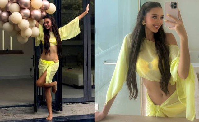 Vợ mẫu Tây của Bùi Tiến Dũng diện bikini cắt xẻ táo bạo, cùng chồng và hội cầu thủ bạn thân tiệc tùng- Ảnh 1.