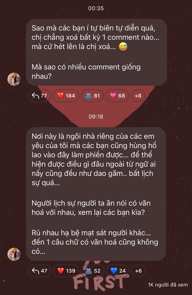 Phạm Quỳnh Anh tắt bình luận, ẩn ý ai đó "seeding bẩn" trong tâm thư đáp trả Bảo Anh- Ảnh 1.
