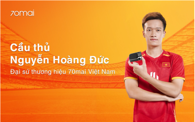 Cầu thủ Nguyễn Hoàng Đức trở thành Đại sứ thương hiệu 70mai Việt Nam- Ảnh 1.