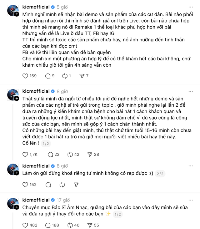 Threads city náo loạn vì hit-maker trăm triệu view chuyển nghề “tư vấn dạo”, bất ngờ khi nhắc về Sơn Tùng M-TP năm 2017- Ảnh 3.