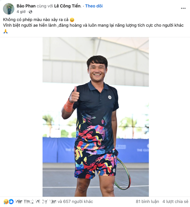 VĐV quần vợt - pickleball Lê Công Tiễn đột ngột qua đời, Lý Hoàng Nam cùng dàn sao thể thao bày tỏ tiếc thương- Ảnh 5.
