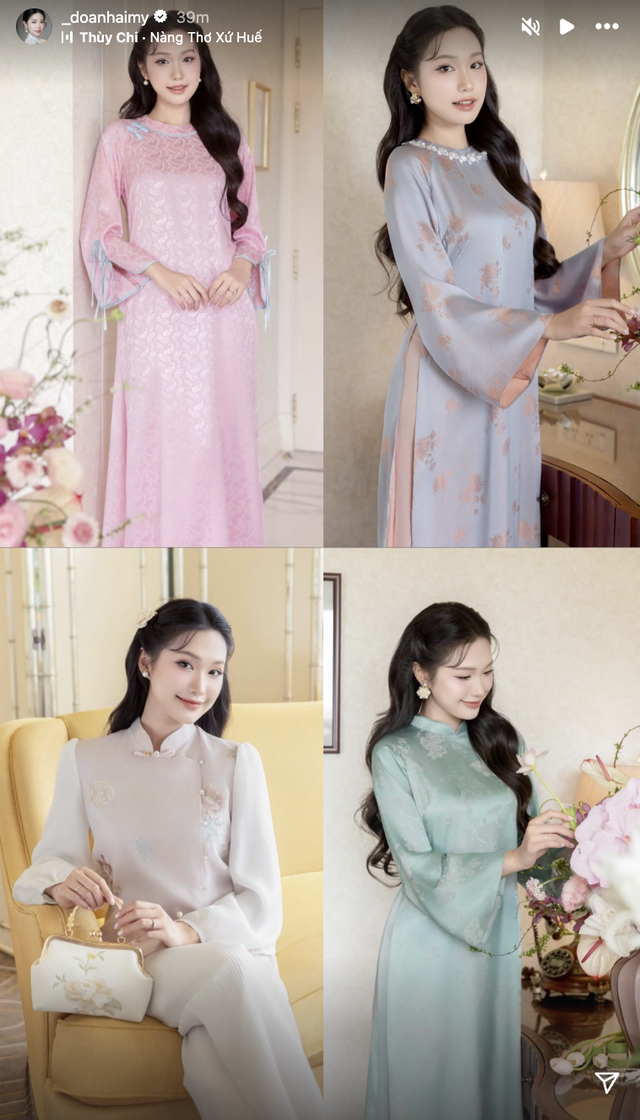 Ai mặc áo dài đẹp như Doãn Hải My: Nhan sắc “nghiêng nước nghiêng thành”, bất bại trong dàn WAGs Việt- Ảnh 5.