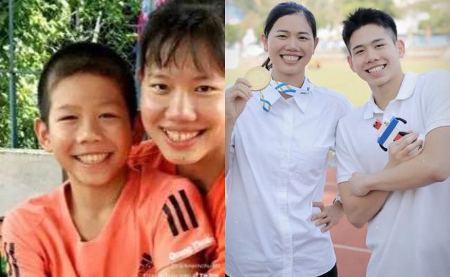 Hot rần rần ảnh chị em Ánh Viên - Quang Thuấn ngày ấy - bây giờ- Ảnh 1. Hot rần rần ảnh chị em Ánh Viên - Quang Thuấn ngày ấy - bây giờ- Ảnh 1.