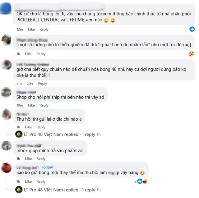 Netizen chỉ ra 8 điểm chưa thuyết phục trong thông báo thu hồi bóng pickleball LT Pro 48 giữa drama bóng “fake”- Ảnh 2. Netizen chỉ ra 8 điểm chưa thuyết phục trong thông báo thu hồi bóng pickleball LT Pro 48 giữa drama bóng “fake”- Ảnh 2.