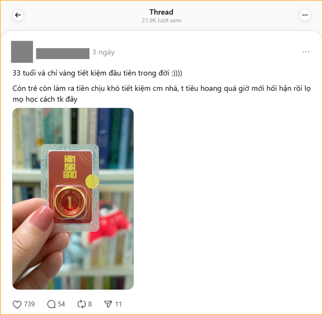 1 chỉ vàng đầu tiên: Chính thức "nghiện" tiết kiệm mua vàng từ đây!- Ảnh 1. 1 chỉ vàng đầu tiên: Chính thức "nghiện" tiết kiệm mua vàng từ đây!- Ảnh 1.