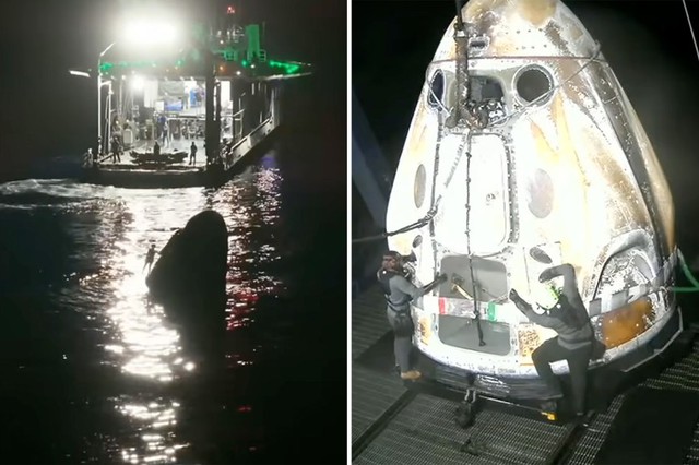 Khoảnh khắc lịch sử: 4 phi hành gia vừa trở về Trái đất sau 1 sự kiện chưa từng có tiền lệ!- Ảnh 3.