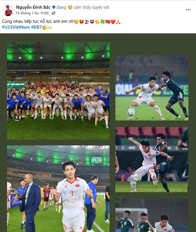 Facebook U23 Việt Nam nổ tung sau chiến thắng vỡ òa cảm xúc: Đình Bắc, Trung Kiên hot cỡ này- Ảnh 2.