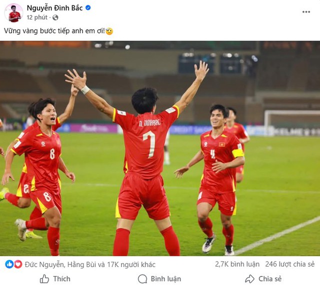 Facebook U23 Việt Nam nổ tung sau chiến thắng vỡ òa cảm xúc: Đình Bắc, Trung Kiên hot cỡ này- Ảnh 1.