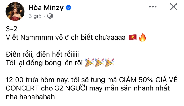 Trấn Thành, Hoà Minzy và dàn sao Việt vỡ oà trước chiến thắng của U23 Việt Nam - Ảnh 2. Trấn Thành, Hoà Minzy và dàn sao Việt vỡ oà trước chiến thắng của U23 Việt Nam - Ảnh 2.