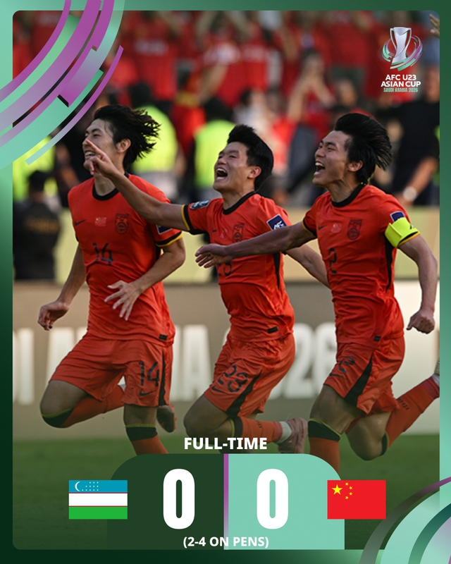 U23 Việt Nam gặp U23 Trung Quốc ở bán kết U23 châu Á 2026- Ảnh 1.