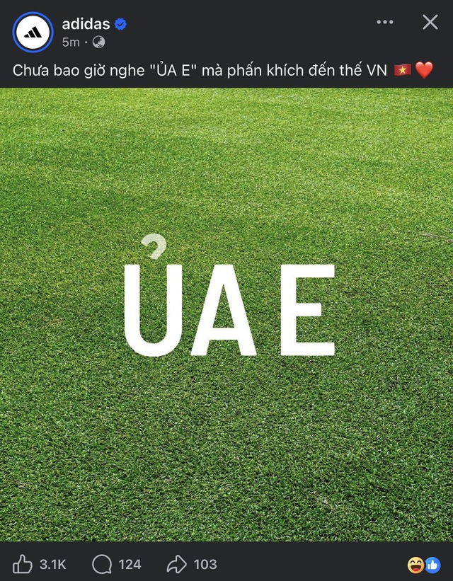 Cây hài adidas: “Cùng phe" UAE rồi tự chọc quê khi thua khiến fan bóng đá cười ngất- Ảnh 2.
