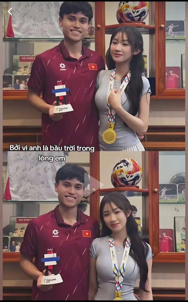 Lộ tin nhắn đầu tiên "người hùng" U23 Việt Nam "thả thính" bạn gái TikToker 3,7 triệu follow, phản ứng đàng gái mới gây sốc!- Ảnh 2.