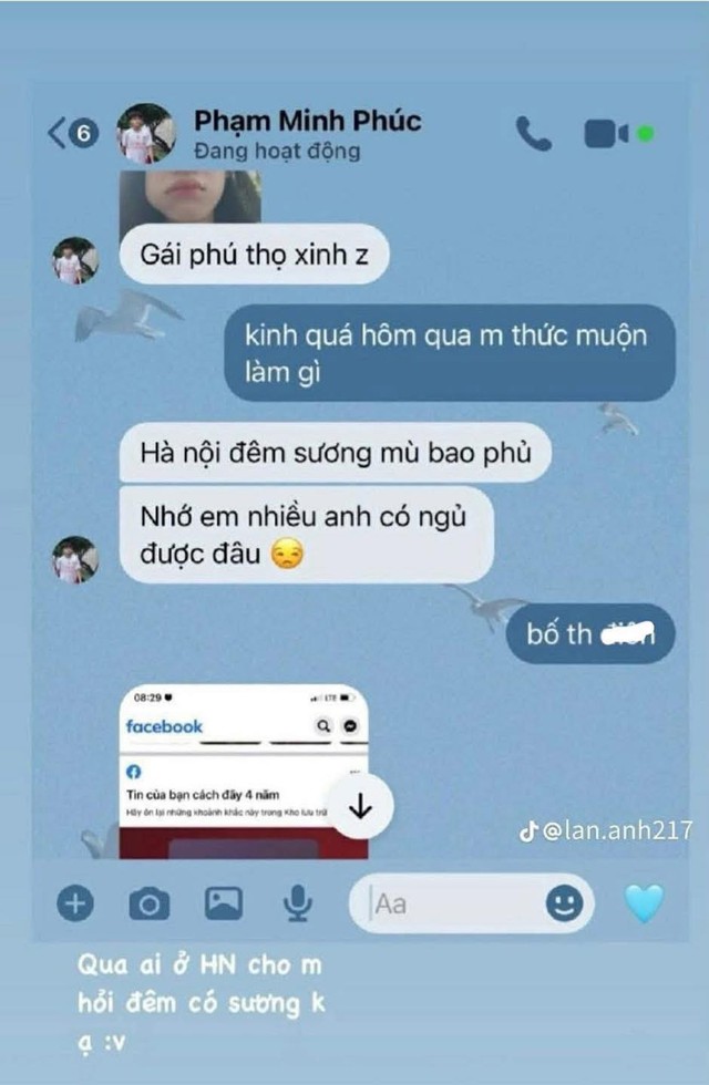 Lộ tin nhắn đầu tiên "người hùng" U23 Việt Nam "thả thính" bạn gái TikToker 3,7 triệu follow, phản ứng đàng gái mới gây sốc!- Ảnh 1.