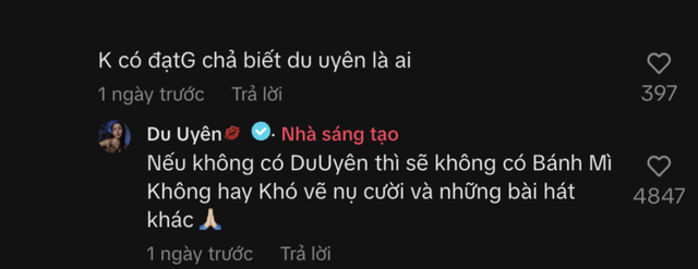 "Không có Đạt G chả biết Du Uyên là ai" và đây là lời đáp trả của chính chủ!- Ảnh 1.