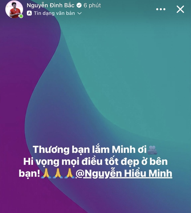 Đình Bắc động viên Hiểu Minh chấn thương nặng: Thương bạn lắm Minh ơi!- Ảnh 1.
