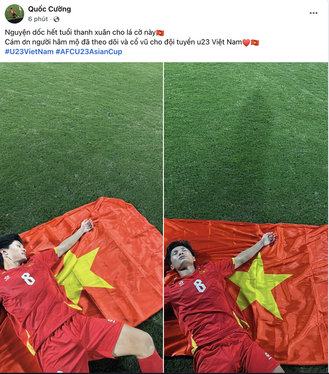 Nguyện dốc hết thanh xuân cho lá cờ Tổ quốc: U23 Việt Nam ăn mừng rộn ràng MXH sau khi giành HCĐ U23 châu Á- Ảnh 1.