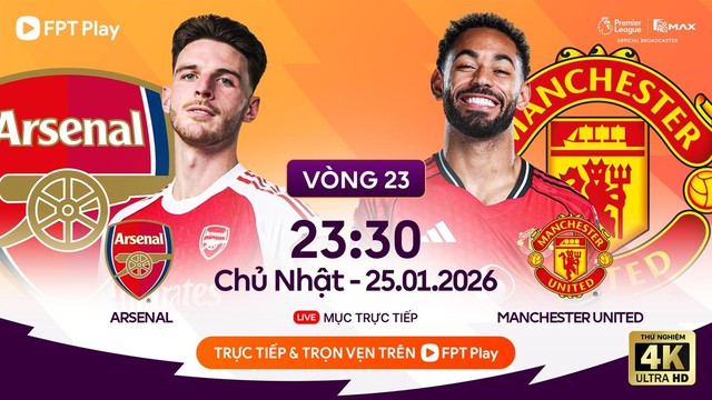 Link xem trực tiếp trận MU - Arsenal tối nay- Ảnh 1.