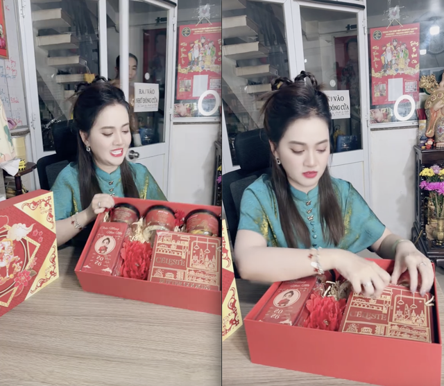 Drama quà Tết 2026 tới: Hồng Loan bán 549k khẳng định hàng công ty, Bích Trâm bán 500k vẫn không quên cà khịa- Ảnh 1.