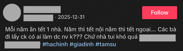 Lấy chồng xa 6 năm, người phụ nữ lần đầu xin về ngoại từ 29 Tết: “Vợ tôi thế tôi đuổi"- Ảnh 1. Lấy chồng xa 6 năm, người phụ nữ lần đầu xin về ngoại từ 29 Tết: “Vợ tôi thế tôi đuổi"- Ảnh 1.