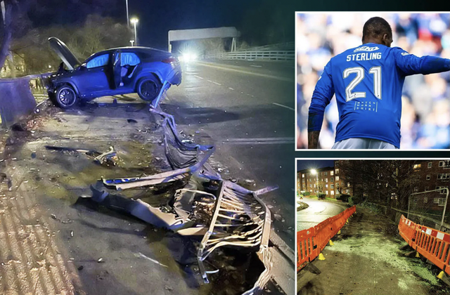 Hiện trường tan hoang khi ngôi sao bóng đá lái siêu xe gây tai nạn chỉ ít giờ sau chiến thắng tưng bừng sân cỏ- Ảnh 1.