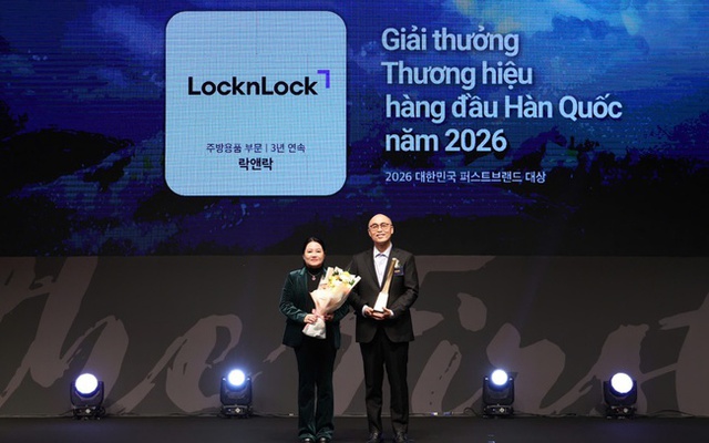 LocknLock lập cú đúp tại Giải thưởng “Thương hiệu Hàng đầu Hàn Quốc 2026”- Ảnh 1.
