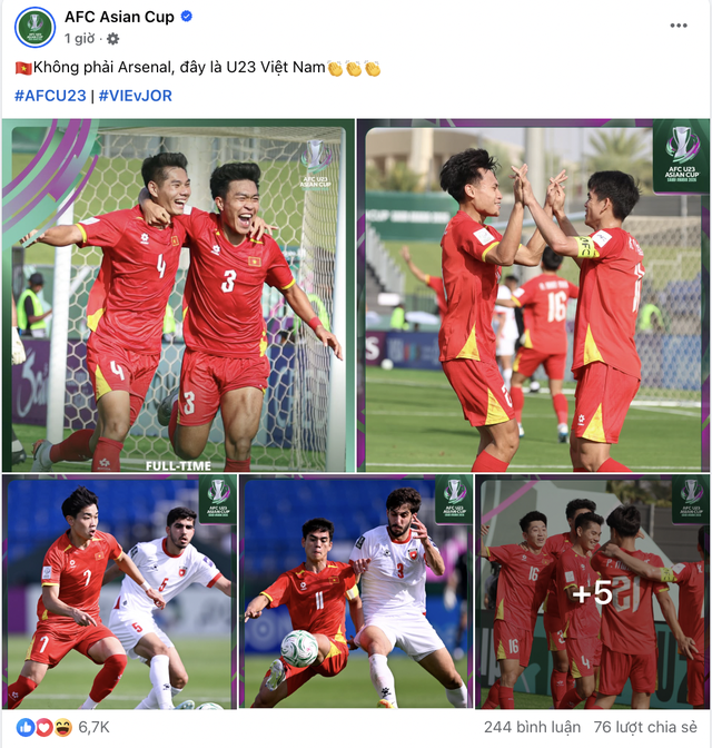 Truyền thông châu Á ngỡ ngàng, ví U23 Việt Nam với Arsenal sau chiến thắng cực ngọt trước U23 Jordan- Ảnh 1. Truyền thông châu Á ngỡ ngàng, ví U23 Việt Nam với Arsenal sau chiến thắng cực ngọt trước U23 Jordan- Ảnh 1.