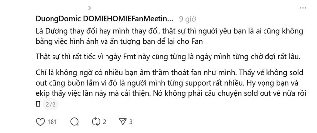 Fanmeeting của Dương Domic ế vé, tất cả là tại Linh Ka?- Ảnh 7. Fanmeeting của Dương Domic ế vé, tất cả là tại Linh Ka?- Ảnh 7.