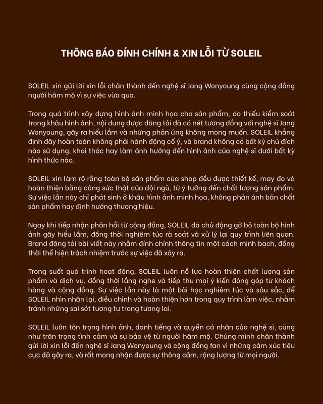 Local brand Việt dùng AI fake hình Jang Wonyoung mặc đồ, xin lỗi với lý do “thiếu kiểm soát, chỉ có nét tương đồng”?- Ảnh 6.