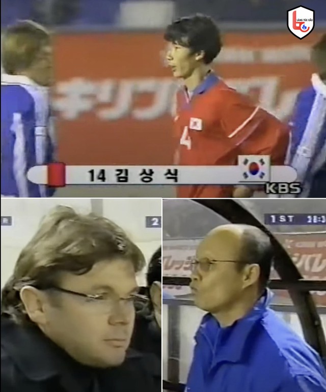 Sự trùng hợp đến khó tin: Ông Park Hang-seo đối đầu ông Troussier, cầu thủ bị nhận thẻ đỏ nay là HLV tuyển Việt Nam- Ảnh 1.