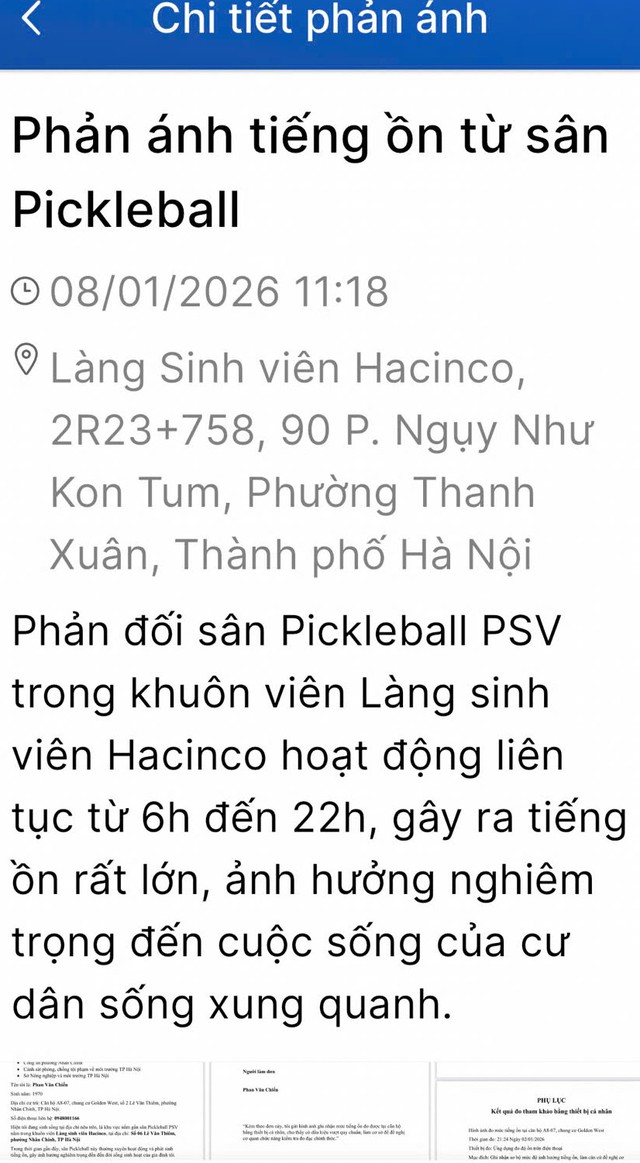 Cư dân làng sinh viên Hacinco “kêu cứu” vì tiếng ồn Pickleball tra tấn ngày đêm- Ảnh 8.