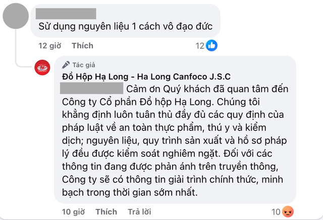 Phản ứng gây phẫn nộ của Fanpage Đồ hộp Hạ Long sau vụ nhập 120 tấn heo bệnh về chế biến pate, thịt hộp- Ảnh 3.