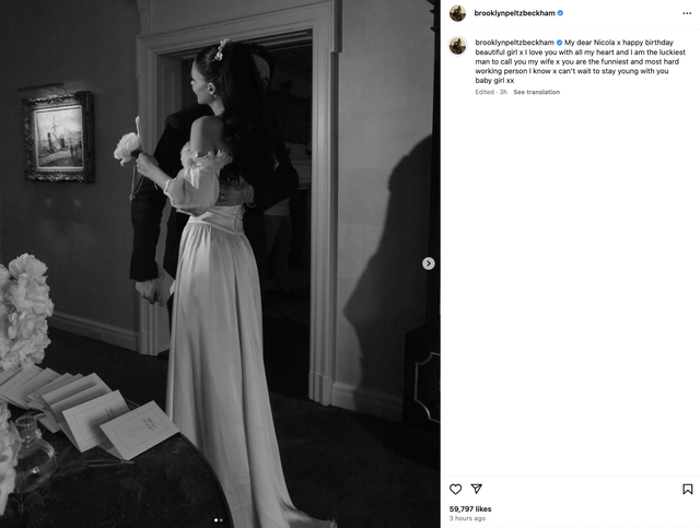 Chúc sinh nhật vợ ngọt ngào, con trai Beckham không dám mở bình luận giữa drama dùng luật sư nói chuyện với bố mẹ đẻ- Ảnh 1.