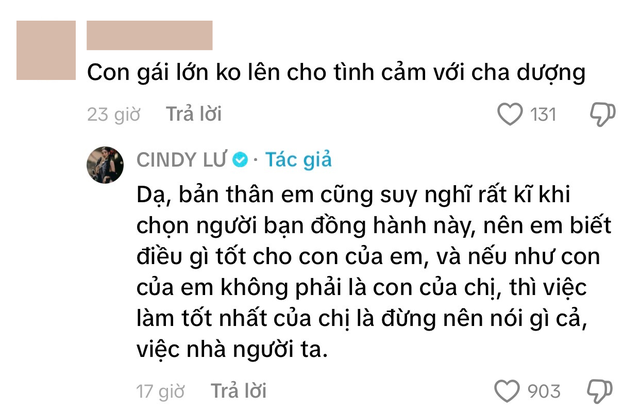 Mỹ nhân Việt đáp trả 10 điểm khi bị nhắc "đừng để con thân thiết với cha dượng"- Ảnh 1.