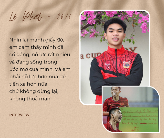 Phỏng vấn Lê Phát U23 Việt Nam: "Em đang sống trong ước mơ của mình, không được phép thoả mãn sau U23 châu Á"- Ảnh 3.